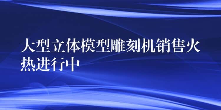 大型立体模型雕刻机销售火热进行中